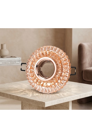 4 Adet Cata Ct 6636 Manolya Led Efektli Dekoratif Cam Spot Kasası Gu10 Duy 3200k Gün Işığ Beyaz