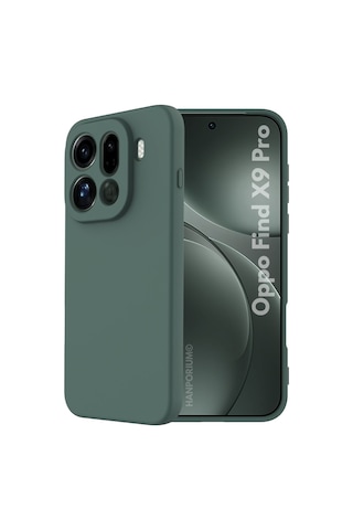 Oppo Find X9 Pro Uyumlu Silikon Kılıf - Pastel Renk Tonu Kamera Korumalı Esnek Kapak - Yeşil