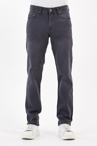 Digital Jeans Normal Kesim Fermuarlı Geniş Paça Yüksek Bel Erke Gri Açık Gri