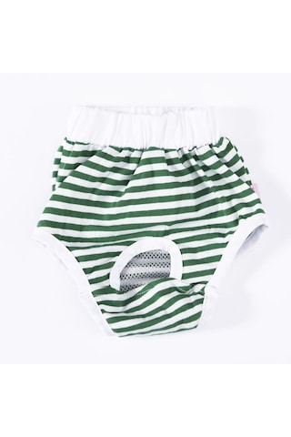 Yeşil Çizgili Kedi-köpek Çamaşırı Regl Kilodu Kedi-köpek Kıyafeti Green Striped Underwear