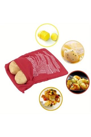 Microdalga Patates Pişirme Torbası Kırmızı