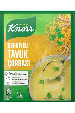 Knorr Şehriyeli Tavuk Çorbası 51 Gr X 6 Adet Yeni Ambalaj