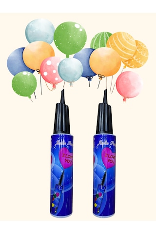 2'li Kutlama & Cinsiyet Partisi Balon Pompası Hızlı Ve Kolay