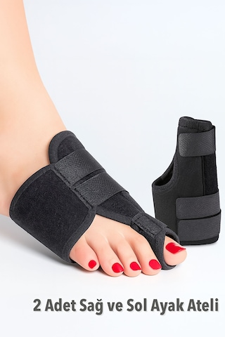 2 Adet Ayak Parmak Koruyucu Ayak Ateli Halluks Valgus Ateli Bunyon Ayak Baş Parmak Kemik Düzeltici