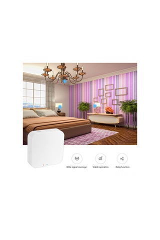 Vkemall Tuya/zigbee/bluetooth Çoklu Modlu Akıllı Ev Ağı Geçidi, 50 Cihaz Bağlantısı İle Uzaktan Kontrol