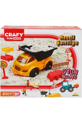 Crafy Neşeli Şantiye Oyun Kumu Seti 500 G 14 Parça