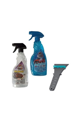 Ayrex Ankanorm Oto Cam Buz Çözücü Sprey 500ml + Araç Buğu Önleyici 500ml + Araba Buz Kazıyıcı Oto 3'lü K Diğer