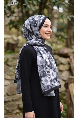 Sharell Desenli Bambu Kraş Pamuk Şal 319-117 Çok Renkli