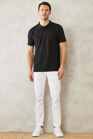 Ac&Co / Altınyıldız Classics Erkek Koyu Siyah Polo Yaka Cepli Regular Fit Bol Kesim Düz Tişört 4A4820200004SssxXL Siyah
