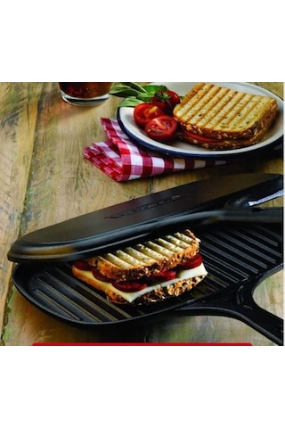 Lava Demir Döküm Çift Taraflı Izgara Tost Tavası 18x26