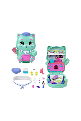 Kedicik Yelkende Mikro Oyun Seti Polly Pocket Kedicik Yelkende Mikro Oyun Seti, 1 Mikro Bebek Ve Evcil Kediler, Genel
