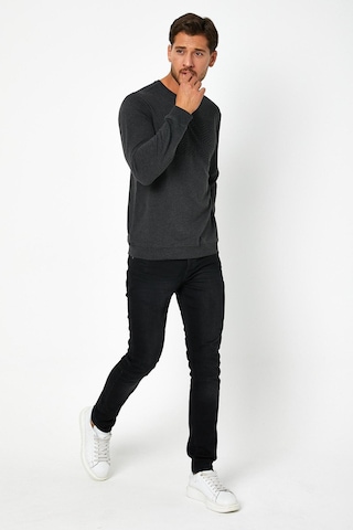 Erkek Baskılı Sweatshirt Antrasit Antrasit