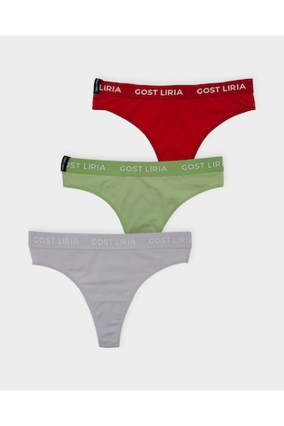 Gost Liria Mist Colors Kadın String Külot 3 Lü Paket - Çok Renkli Çok Renkli