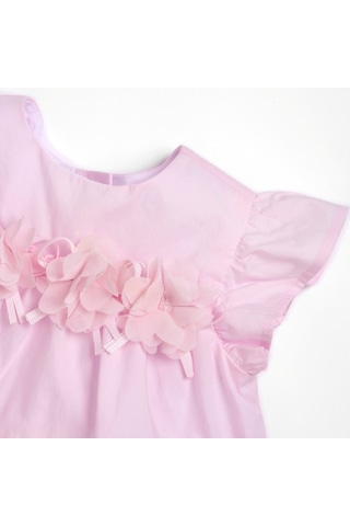 Chicco Kız Bebek Kısa Kollu Elbise 09101844000000 000011 Pembe