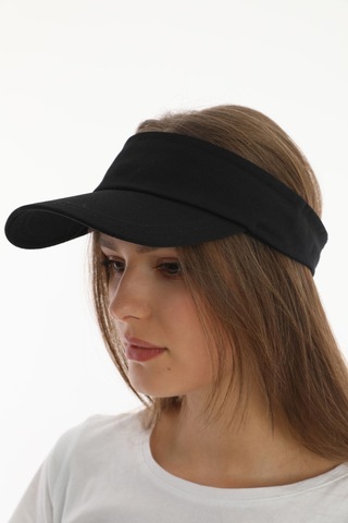 Uv Koruyuculu Unisex Siperlikli Siyah Şapka Siyah