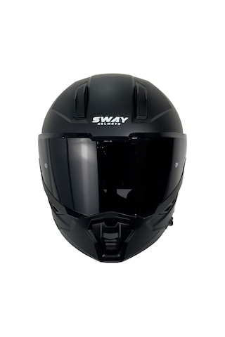 Sway SW 868 Tam Kapalı Motosiklet Kaskı Mat Siyah