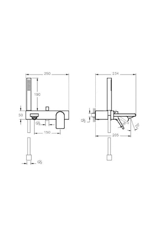 VitrA A42855 Memoria Ankastre Banyo Bataryası Tek Kumandalı Krom
