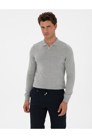 Pierre Cardin Erkek Gri Melanj Kazak /triko 50315406-vr086 Gri Melanj