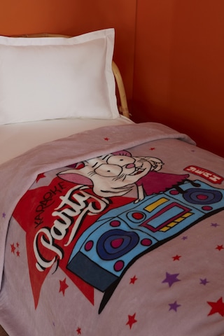 Karaca Home X Kral Şakir Canan Karaoke Party Tek Kişilik Battaniye Pembe
