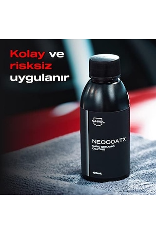 Neocoatx Araç Seramik Kaplama Ve Boya Koruma-100 Ml-1 Yıl Etkili-5 Araca Kadar Kaplama, Oto Detailing Kiti, Araba Boya Bakımı, Hidrofobik Koruma, Boya Parlatma
