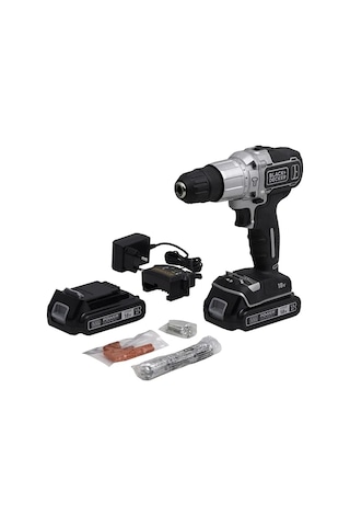 Black+Decker Silver Seri BDCHD18SC2K-QW 1.5AH Çift Akülü Vidalama