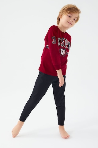 U.S. Polo Assn. Erkek Çocuk Bordo Pijama Takımı 5274-41867 Bordo