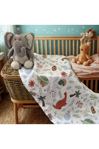 Çok Amaçlı Müslin Bebek Örtüsü & Battaniyesi 60x95 Cm %100 Pamuk