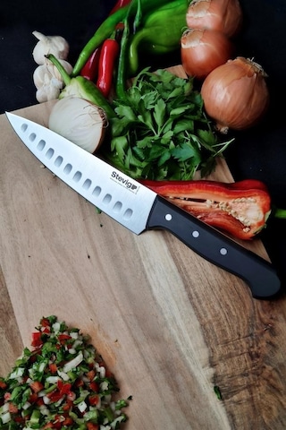 Stevig Pro Şef Bıçağı Siyah 17,5 Cm St-400.008