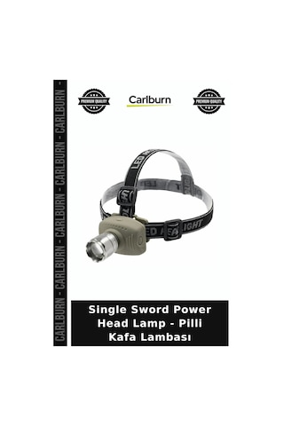 Single Sword Power Head Lamp - Pilli Kafa Lambası Avcılık Ürünü Gece Yürüyüşü Seyahat Aleti Diğer