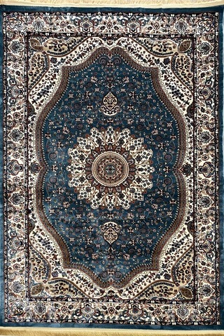4 Metrekare - 6 Metrekare Modern Salon Ve Oturma Odası Halısı Yumuşak Doku Antialerjik Ipek Mavi 4158blueblue