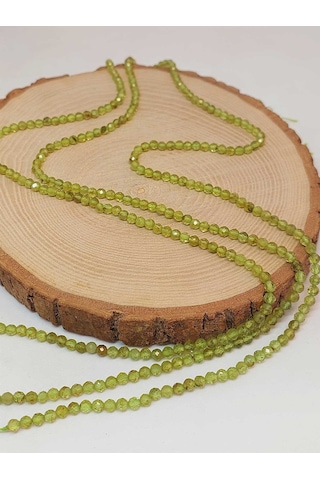 Peridot Zebercet Taşı Dizi 3.5mm 45946 Çok Renkli