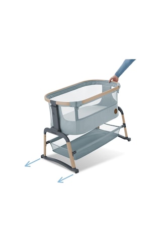 Maxi-Cosi Iora Air Sallanabilen Ahşap Görünümlü Anne Yanı Beşik Beyond Grey Gri
