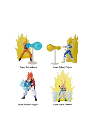 16 Cm Dragon Ball Poz Verilebilir Figür Ve Aksesuar Paketi Asorti
