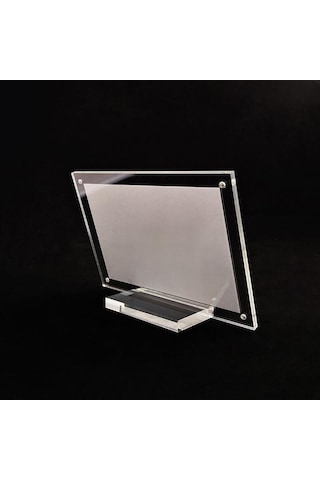 Akrilik Masa Kartı Burcu Ekran Standı Resim 1 Adet Fotoğraf Çerçevesi W/taban 10 15cm