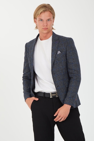 Sposo 5135 Dar Kalıp Kareli Koyu Gri Erkek Blazer Ceket Koyu Gri
