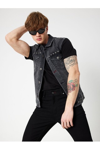 Loft Regular Fit Erkek Yelek Denim