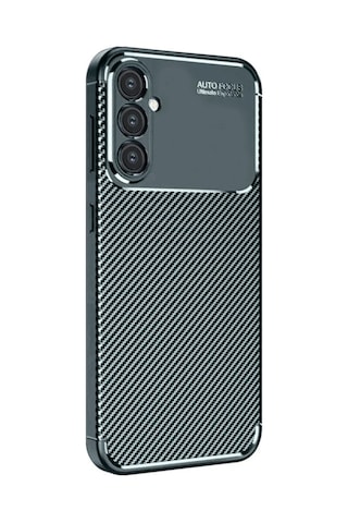 Samsung Uyumlu, Galaxy A26 Kılıf Auto Focus Karbon Kapak - Koyu Yeşil