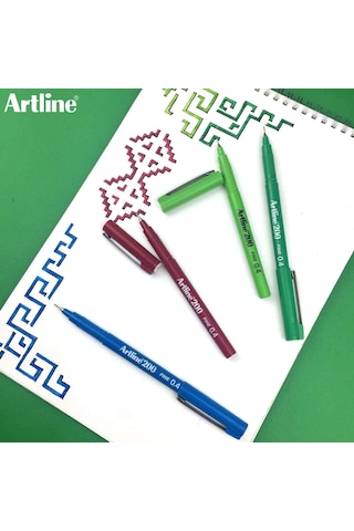 Artline 0.4 Mm Mor 200 Fineliner Kalem