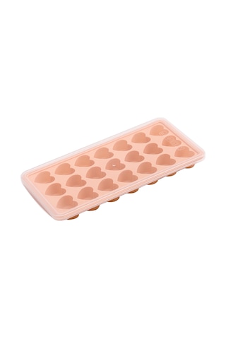 Mufunye Kalp Şekilli 21'li Silikon Buzluk, Kolay Çıkarım, Kokteyl/şarap/çikolata İçin, Yemek Kalitesi Materyal Çok Renkli