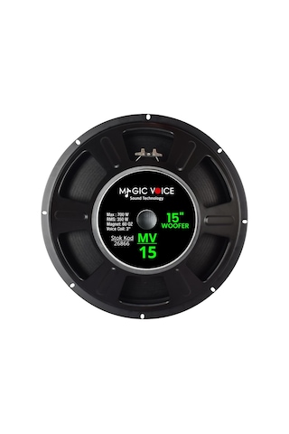 Magicvoice Mv-15 Maks. 700 Watt / Rms 350 Watt 15 Siyah 38 Cm Woofer Yedek Hoparlör
