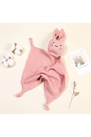 Hightower Tavşan Kulaklı Yumuşak Nefes Alabilir Bebek Pike Pembe