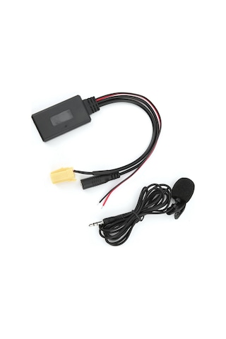 Moveevo Fiat Lancia Alfa Romeo İçin Bluetooth 5.0 Aux Adaptörü - Müzik Dinleme Ve Konuşma Fonksiyonu, Plug & Play, Yüksek Kaliteli Ses Iso 6pin