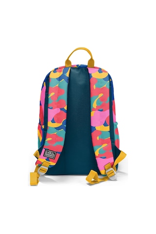 Coral High Dört Gözlü İlk Ve Ortaokul Çantası - Unisex Renkli Kamuflaj Desenli 33232 Çok Renkli