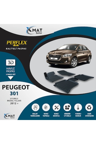 Paspas 3D Havuzlu X-Mat 301 12- - Perflex Pxm-Pg09