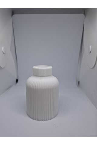 Dekoratif Mini Bohem Vazo- 5 Cm Beyaz
