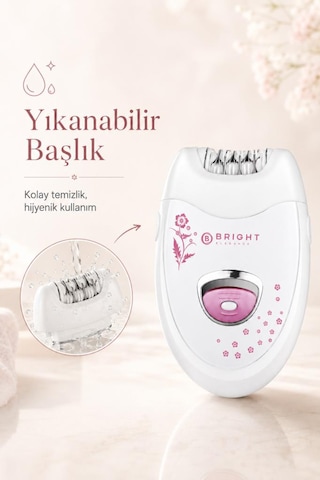 Bright Elegance Be-1196 Kablolu / Kablosuz Şarjlı 2 Kademe 18 Çift Cımbız Epilasyon Aleti
