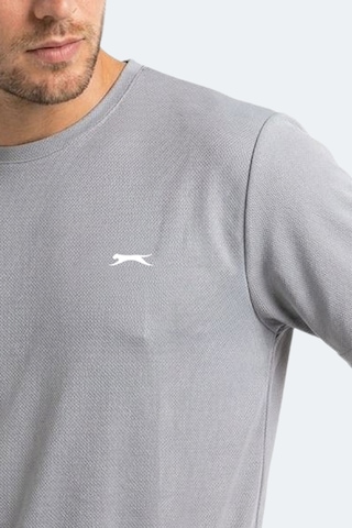 Slazenger Haunted I Erkek Gümüş Tişört