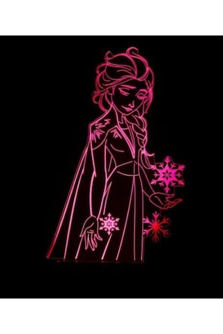 Disney Frozen Karlar Ülkesi Gece Lambası Mavi