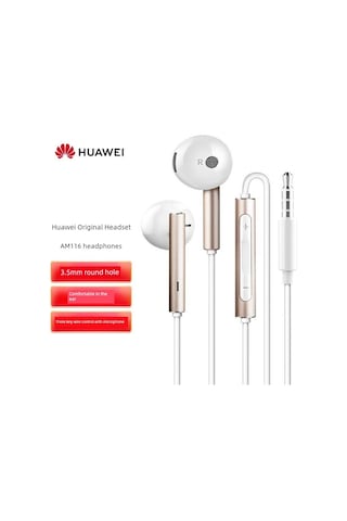 Klasik Beyaz Yarı Kulak İçi Kablolu Kulaklık - 3.5mm - Type-c Adaptörlü Um23037-4 Yurt Dışından AM115