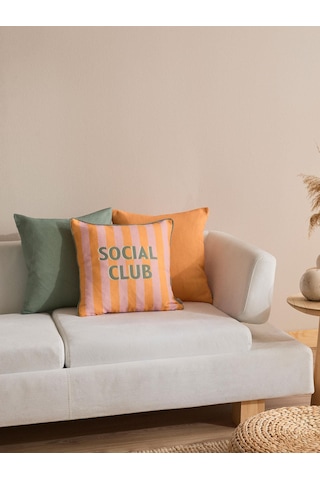 Citrus Lounge 3'lü Kırlent Kılıf Seti Turuncu